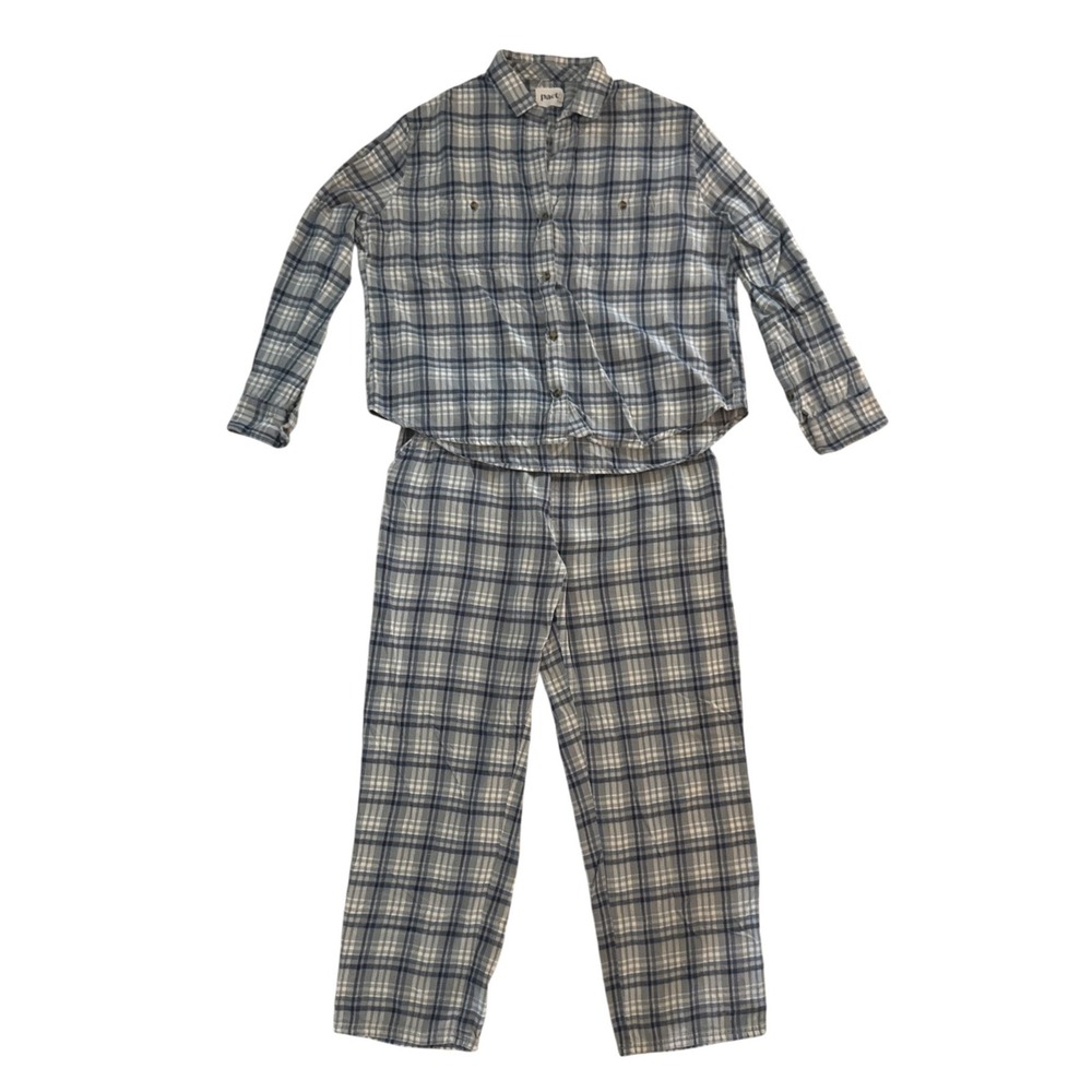 Pact Mens Organic Cotton Flannel Pajama Set Size L/XL